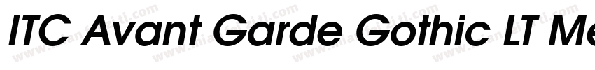 ITC Avant Garde Gothic LT Medium字体转换